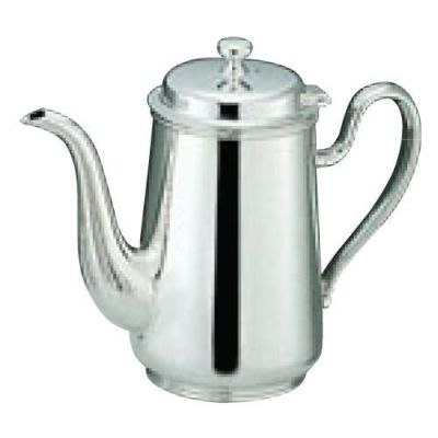 H 洋白 ウエスタン型 コーヒーポット 4人用 二種メッキ