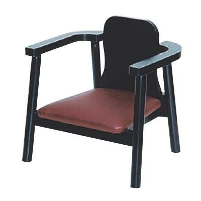 A-2-54 木製ローチェアー黒