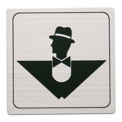 ステンレス サイン FS893-29 逆三男