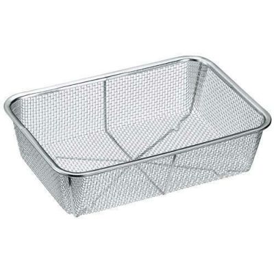 18-8 特角深型 ザル 6号 300×205