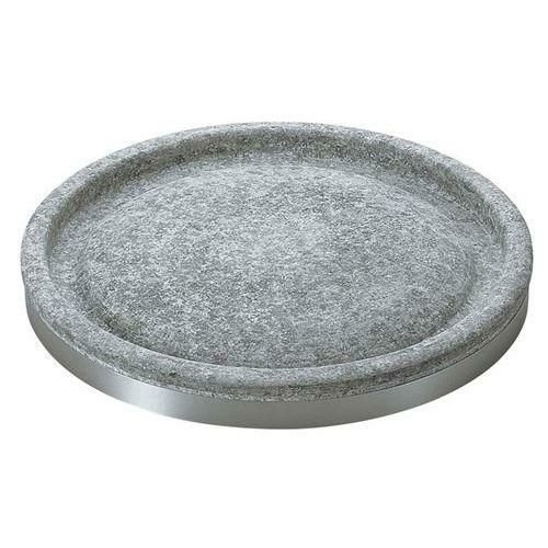 石焼プレート丸型ハンドル無 長水 遠赤 20cm
