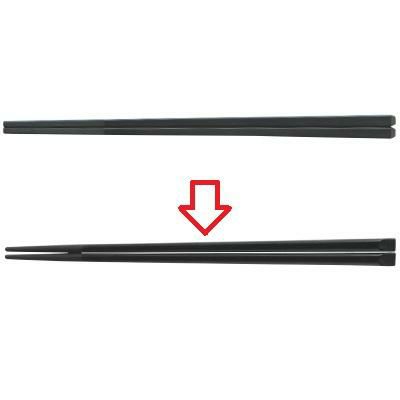 箸 21cm天削箸ブラック ブラック