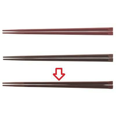 箸 21cm天削箸ブラウン