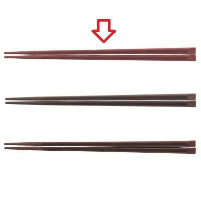 箸 21cm天削箸ローズブラウン
