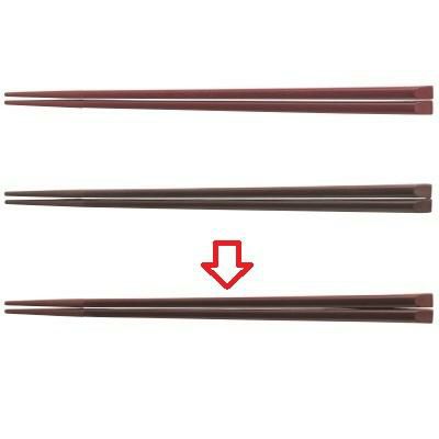 箸 22.5cm天削箸ブラウン