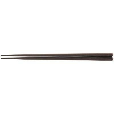 箸 22.7cm六角箸モカ モカ