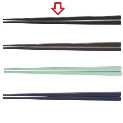 箸 19.5cm四角箸ブラック ブラック