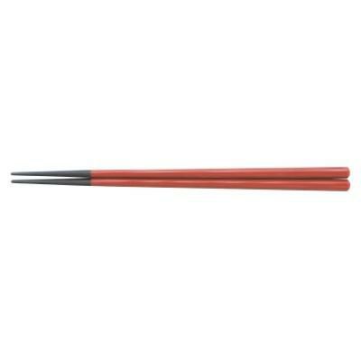 塗箸 六角塗箸朱塗 22.7cm 朱