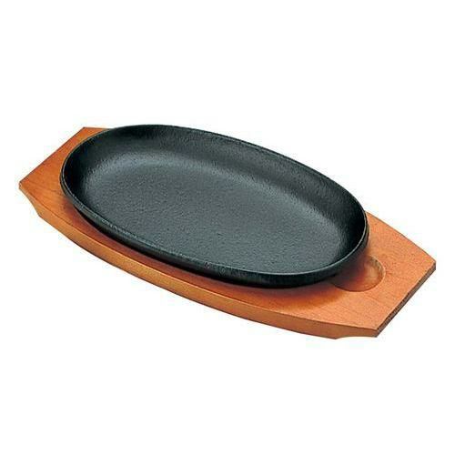 アサヒ 鉄 ステーキ皿 A-101-15 小判 幅230×奥行135(mm)