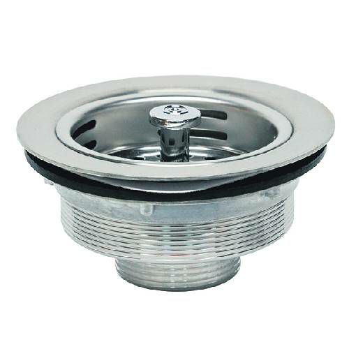 業務用共栓 ステンレス製 菊型カゴ付 G1-1/2ネジ TO-113S-G Φ114.5×H57.5mm