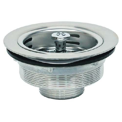 業務用共栓 ステンレス製 菊型カゴ付 R1-1/2ネジ TO-113S-R Φ114.5×H57.5mm