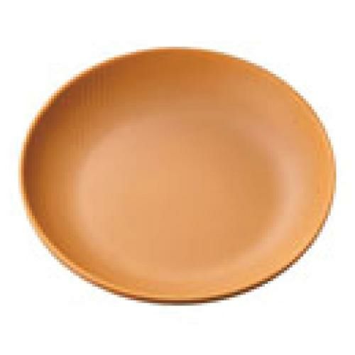 メラミン食器 ウォールナ プレート 21cm WD-10-LBR ライトブラウン /ビュッフェ取皿