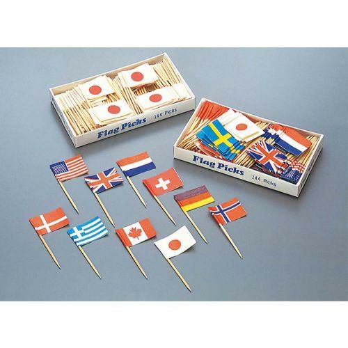 ランチ旗 万国旗 各国混合(144本入)