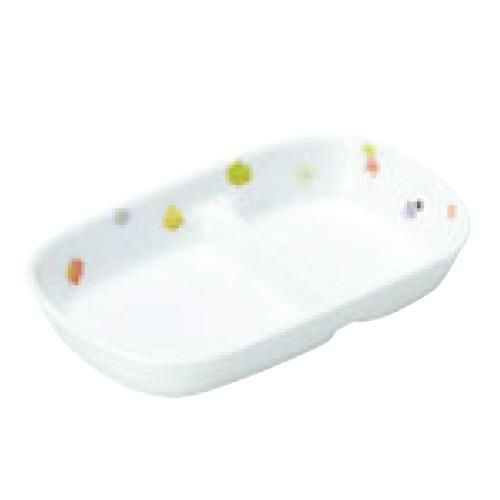 リ・おぎそ 子ども食器シリーズ 角仕切皿 17cm 2065-1230
