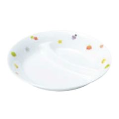 リ・おぎそ 子ども食器シリーズ 丸仕切皿 17cm 1934-1230