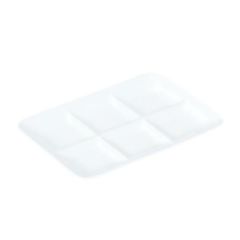 おぎそ 軽量高強度磁器 六ツ仕切皿 2949-0000