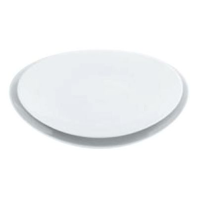 【磁器 中華・洋食兼用食器 白楕円深皿 28cm】 幅275×奥行246×高さ39(mm)【グループA】