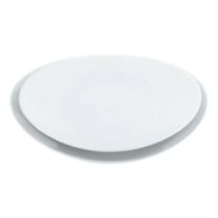 【磁器 中華・洋食兼用食器 白楕円深皿 25cm】 幅247×奥行219×高さ43(mm)【グループA】