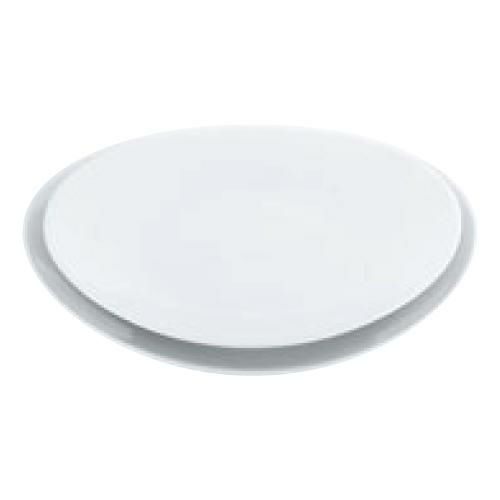 磁器 中華・洋食兼用食器 白楕円深皿 25cm