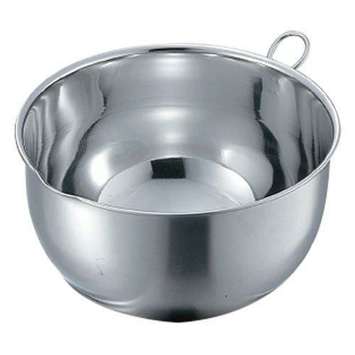 18-8 口付深型ボール(リング付) 21cm 