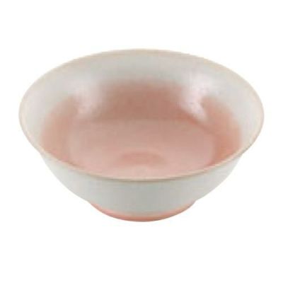 【磁器 中華食器 釉彩ピンク 高台丼 6.8寸】 高さ85(mm)【グループA】