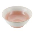 磁器 中華食器 釉彩ピンク 高台丼 6.5寸