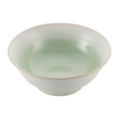 【磁器 中華食器 釉彩若草 高台丼 6.8寸】 高さ85(mm)【グループA】