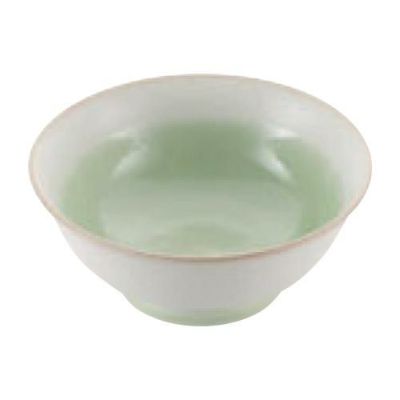 磁器 中華食器 釉彩若草 高台丼 6.5寸