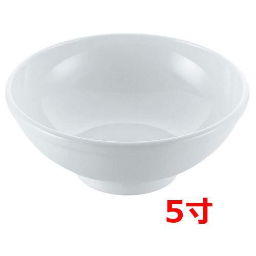 磁器 中華食器 白 丸玉渕丼 5寸
