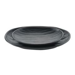 【天目砂鉄 楕円皿 7.5寸】 幅238×奥行138×高さ35(mm)【グループA】