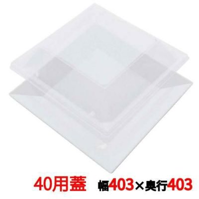 プラ容器 角皿 40用蓋(10枚入)