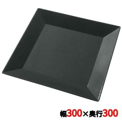 プラ容器 角皿 30(10枚入)黒