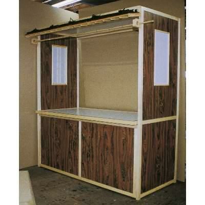 組立式屋台 板目仕様 屋根/桧皮並葺 11-456-5 幅2100×奥行1050×高さ2100mm