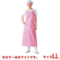 マイティクロス エプロン 胸当 E-1001-0 ホワイト LL