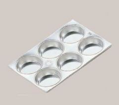 FK ブリキ マフィン型 B #7カップ 6ヶ付
