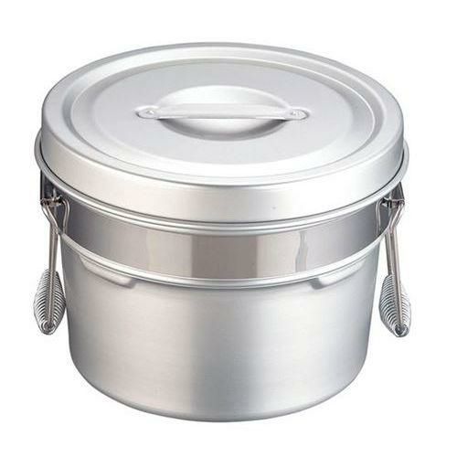 アルマイト 段付二重食缶 245-R 6L(φ260×H190)