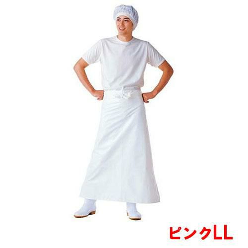 マイティクロス エプロン 腰下 E-1002-4 ピンク LL