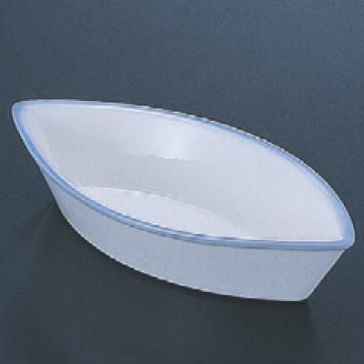 小皿 舟型鉢渕淡青