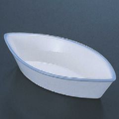 小皿 舟型鉢渕淡青