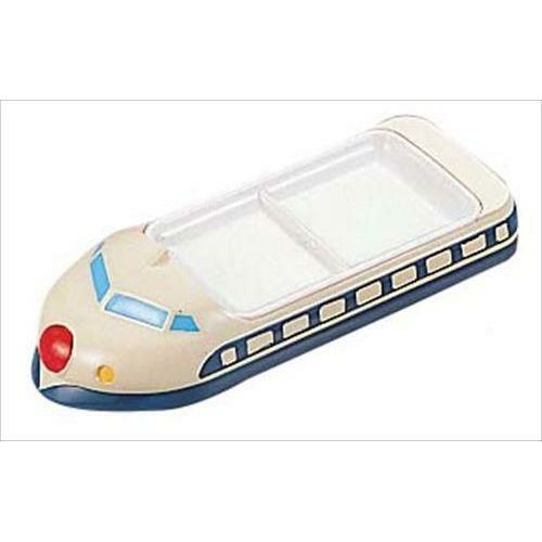 メラミン ランチ皿 新幹線 ブルー