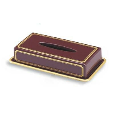 ティシュカバー (小)ティッシュボックスマロン天金(浅型)