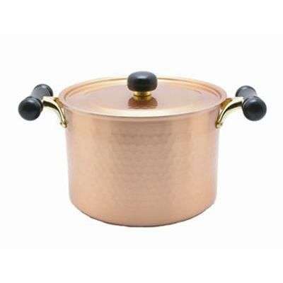 銅IHアンティック 深型鍋 IH-103 22cm