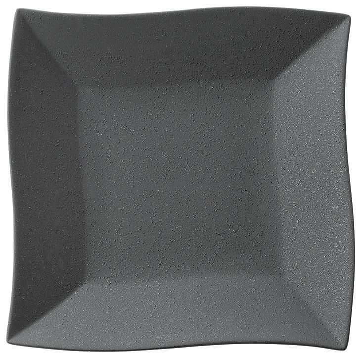 28cm皿(黒曜)波形