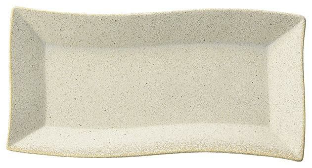 24cm長角皿(絹衣)波形