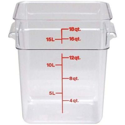 フードコンテナ角型 クリアタイプ CAMBRO　本体 18SFSCW　【グループA】