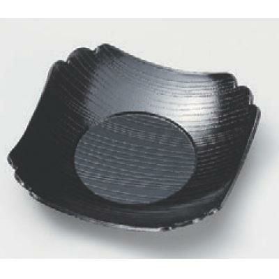 茶托 花型茶托黒