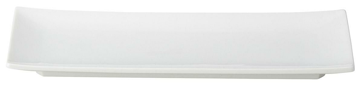 尺.1細長角皿妃白