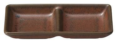 浅口二つ仕切緋朱