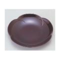 菓子皿 5寸梅型菓子皿 総溜 高さ20mm×直径:150