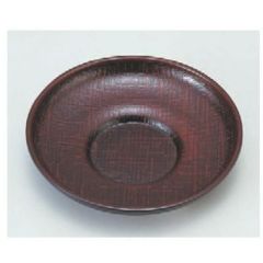 茶托 4寸だるま茶托 溜布目